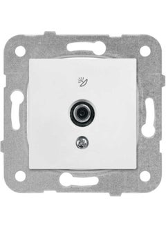 Viko Karre Satellite Socket with F Connector Finish White (Frame Included) 90967009  - Image 1