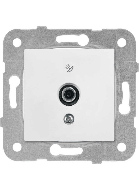 Viko - Karre Satellite Socket with F Connector Finish White (Frame Included) 90967009 - Image 1