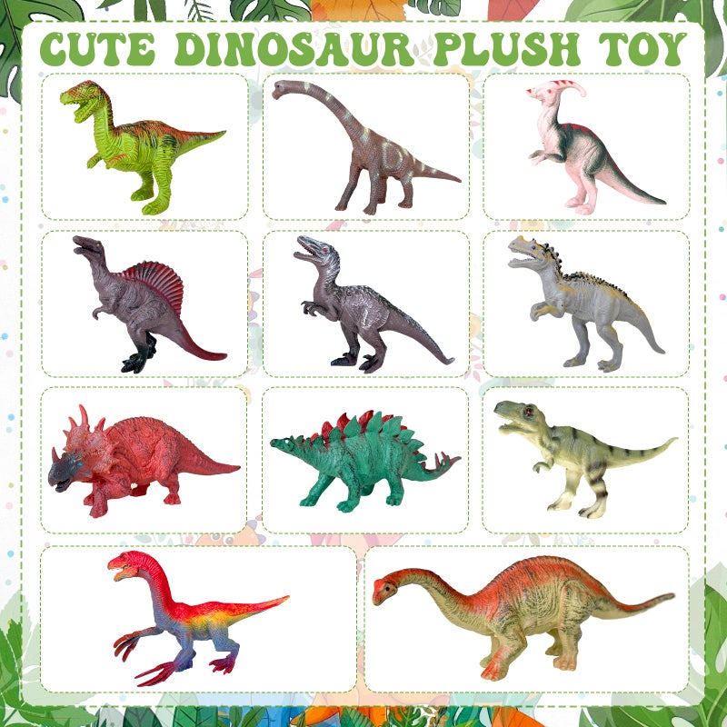 Gaiaring 38 Pcs Adopt a Dinosaur Pet Party Favors Plastic Dinosaur Animal Include 12 Mini Dinosaur 12 Foldable Boxes 12 Adopt Cards 1 Adopt Sign 1 Adopt Fence for Adopt A Pet Party (Plastic) - Image 3