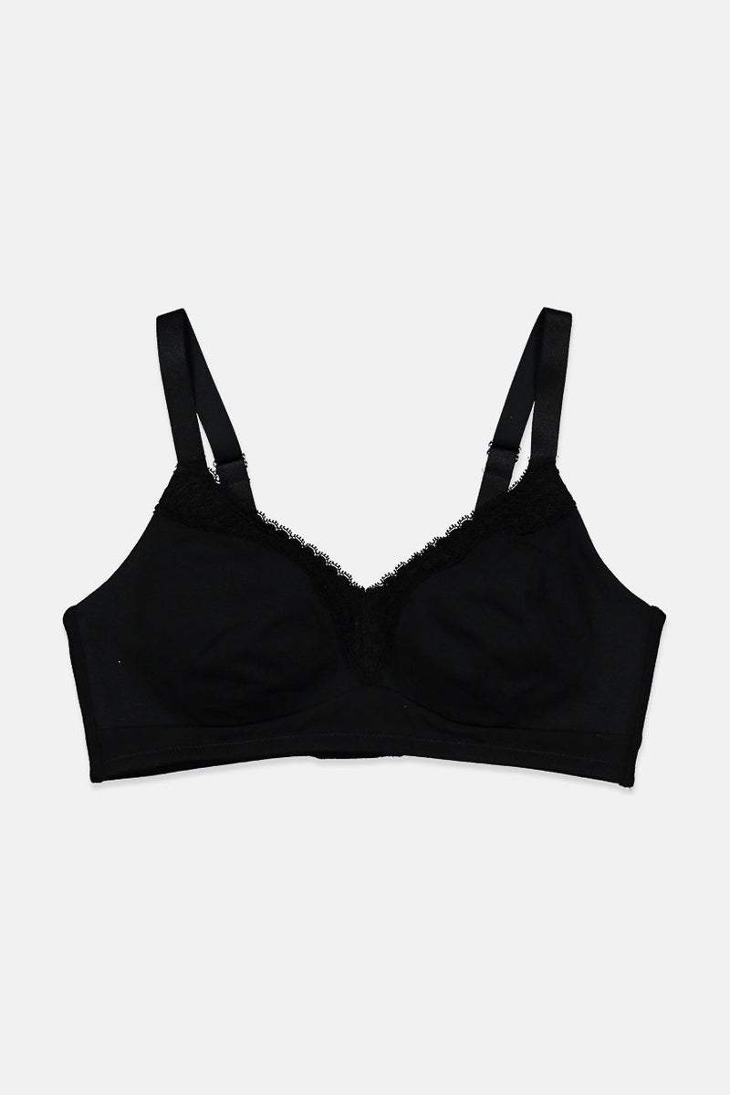 Tchibo Women Soft Non Padded Big Cups Bra, Black - Image 1