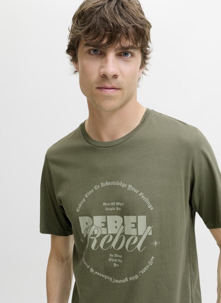 ج ج ريبل تيشيرت بياقة دائرية وأكمام قصيرة - Image 4