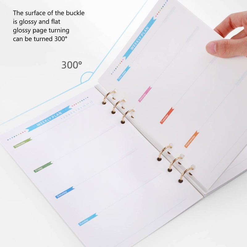 Reusable 3 Hole Metal Book Rings For DIY Notebooks Loose Leaf Paper Photo Albums Silver - Image 5