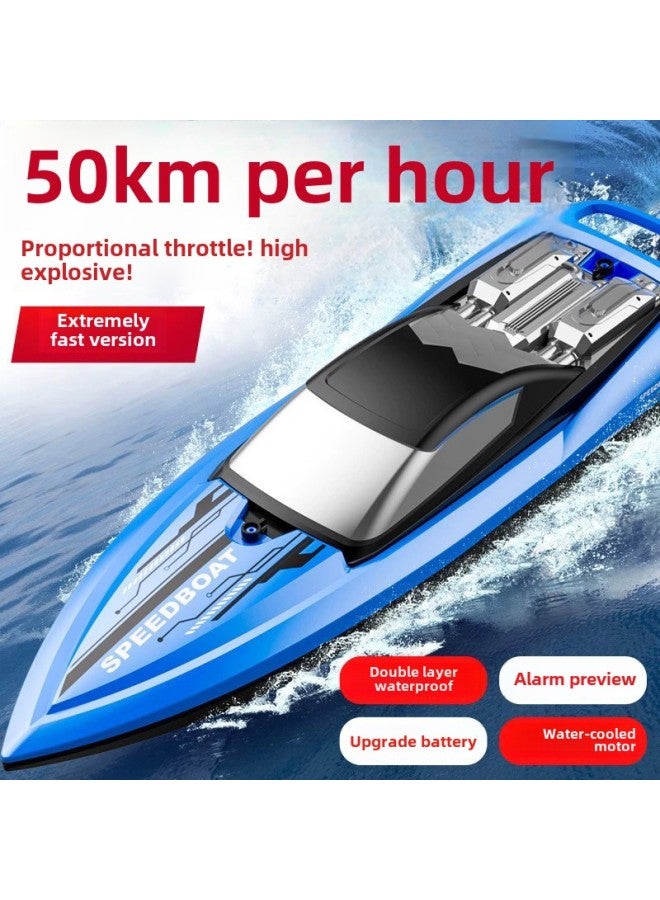 Children's Super-large Remote Control Boat Charging High-speed Remote Control Speedboat High-horsepower Ship Boy Water Large Toy Model-Color:Green 32cm Double Paddle High Speed Boat Double Waterproof-Specifications:Play With Three Batteries For 90 Minutes + Lifetime Warranty - Image 2