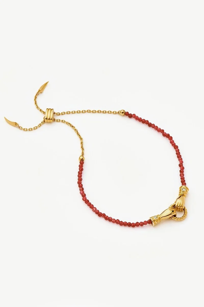Missoma Harris Reed In Good Hands Gemstone Slider Bracelet