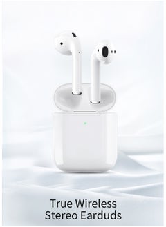 Recci Wireless Earbuds Bluetooth 5.3 Headphones Lossless Sound Quality Ultra Lightweight Bluetooth Earbuds with 30H Playtime Intelligent Touch Controls and 250mAh Charging Case Long Battery Life White Ear Buds for Android iOS  - Image 2