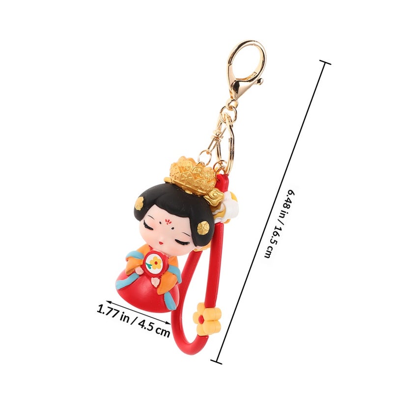 2PCS Cute Keychain Charm for Girls with Traditional Chinese Style Bag Charm Keychain Decoration for Backpacks and Handbags - Image 2