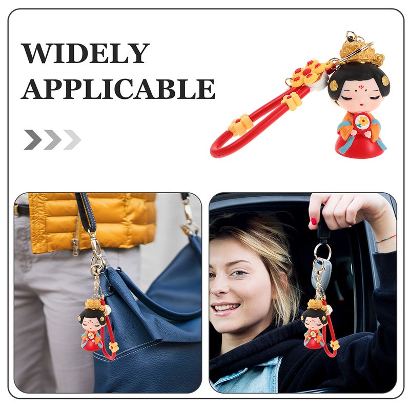 2PCS Cute Keychain Charm for Girls with Traditional Chinese Style Bag Charm Keychain Decoration for Backpacks and Handbags - Image 4