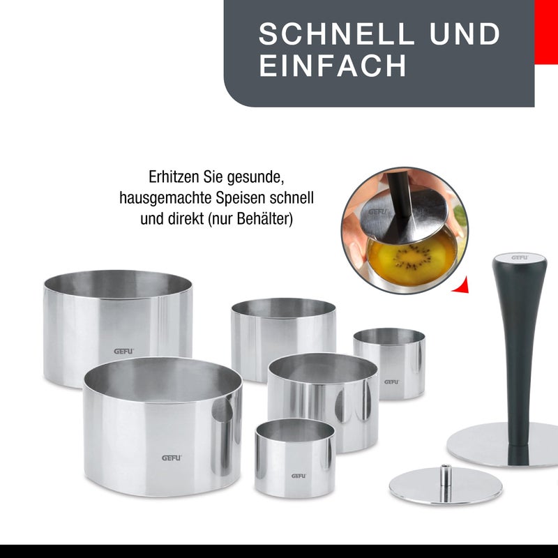 GEFU GEFU Professional Dish Prepping/Plating/Forming Ring Set/10 pieces/FORMIDABLE  - Image 4