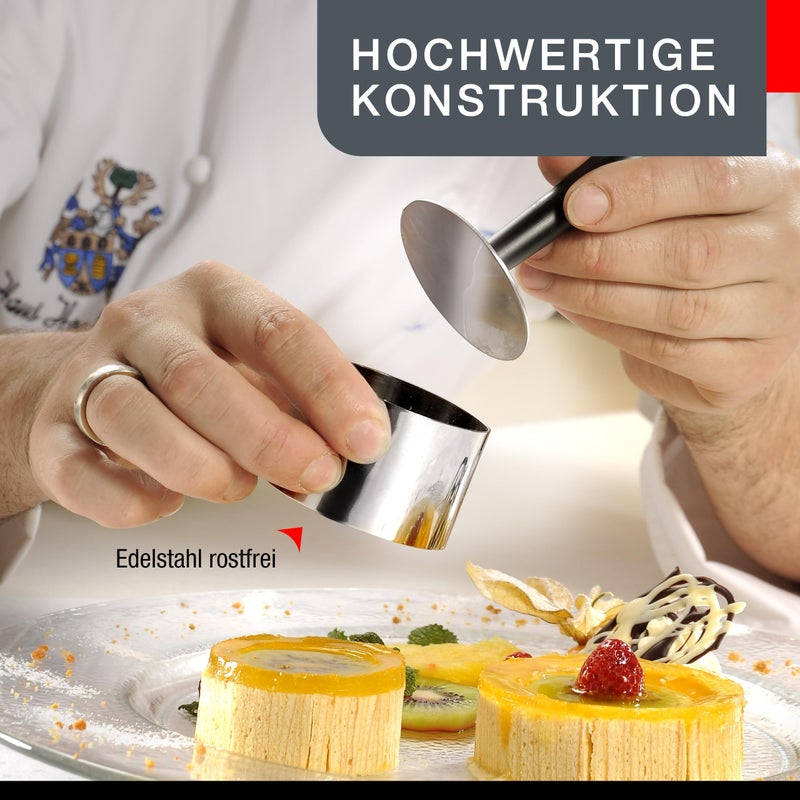GEFU GEFU Professional Dish Prepping/Plating/Forming Ring Set/10 pieces/FORMIDABLE  - Image 5