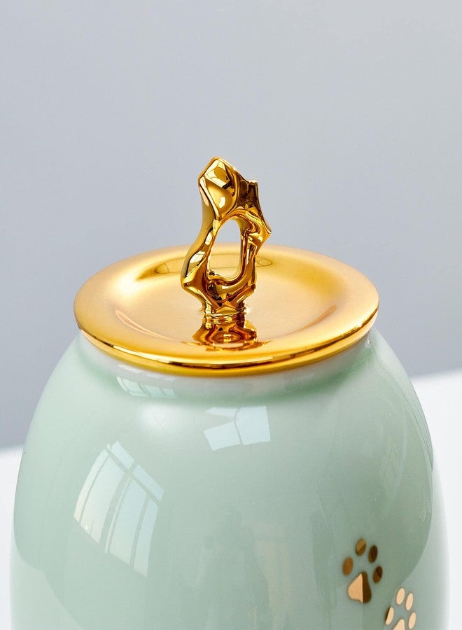 LINES ARTE Medium Pet Urns for Dogs Ashes, Ceramics Pet Urn for Dog Cat Ashes (Paw Prints) - Image 3