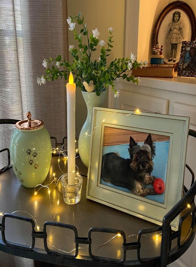 LINES ARTE Medium Pet Urns for Dogs Ashes, Ceramics Pet Urn for Dog Cat Ashes (Paw Prints) - Image 4