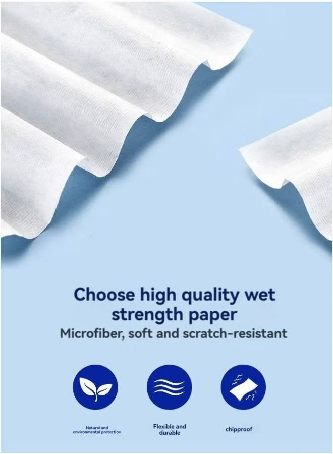 Powerclean "100 wipes（6*12cm）Lens Cleaning Wipes for Eyeglasses,Individually Wrapped,Can be used for mobile phone screen, tablet computer, camera lens and other electronic screen 100 片（6*12cm）" - Image 4