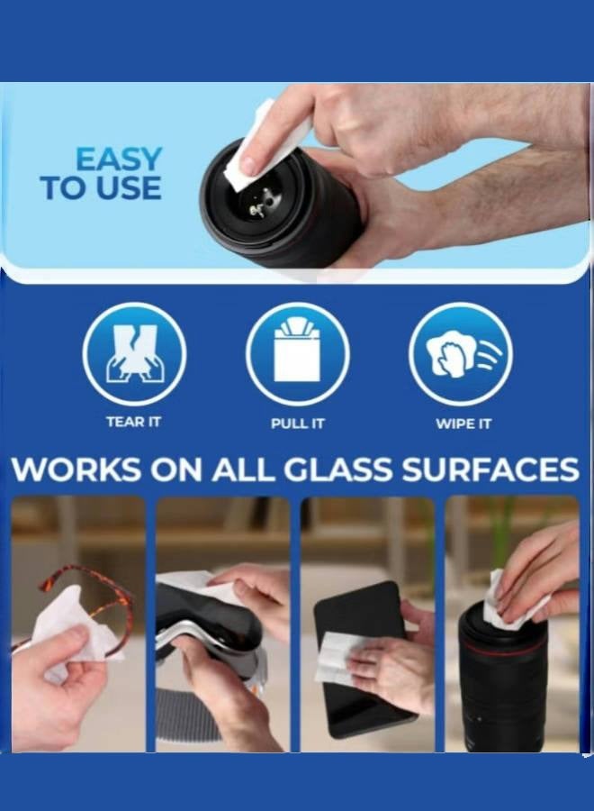 Powerclean Eyeglass Lens Cleaning Wipes for Camera Lenses, Sunglasses, Goggles Pre-Moistened Lens Cleaning Wipes 100 Count, Safe and Fast Drying Eyeglass and Screen Cleaner, Individually Wrapped - Image 5