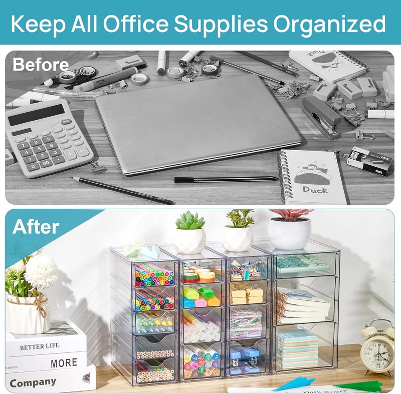 Vtopmart Acrylic Organizer with 16 Drawers (4 Set) - Image 5