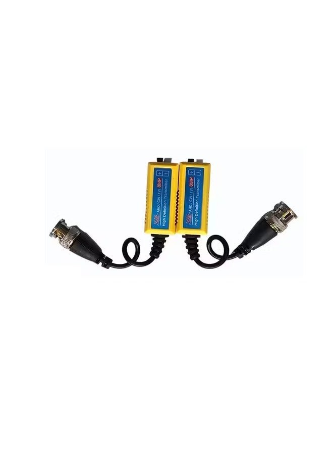Hivision HD Passive Video Balun 5MP/8MP – CCTV Camera Balun for AHD/TVI/CVI, RJ45 UTP Video Balun, High Definition Passive CCTV Video Transceiver, Anti-Jamming Security Camera Balun (Pair) - Image 3