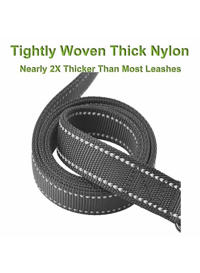 Eco Clean Dog Leash for Large Dogs, 2 Handles for Extra Control, 6 FT Long with Reflective Stitch for Night Walking - Image 3