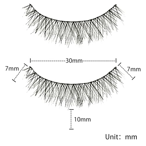 YUISI 10 Pairs of False Eyelashes, Eyelashes Natural Look Reusable, Wispy Handmade Fake Eyelashe, 3D Fluffy Lashes for Bridal & Festivals (Black-M14) - Image 5