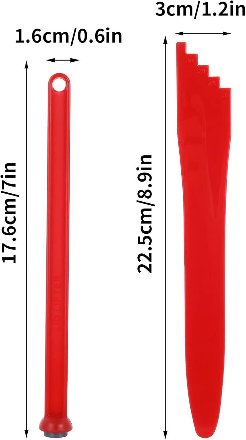 Aster 4 Pieces Canning Kit-2 Pieces Canning Magnetic Lid Lifter Canning Lid Lifter (7 Inch) 2 Pieces Canning Bubble Popper Remover Canning Lid Magnet Tools(Red) - Image 3