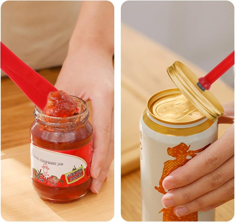 Aster 4 Pieces Canning Kit-2 Pieces Canning Magnetic Lid Lifter Canning Lid Lifter (7 Inch) 2 Pieces Canning Bubble Popper Remover Canning Lid Magnet Tools(Red) - Image 2