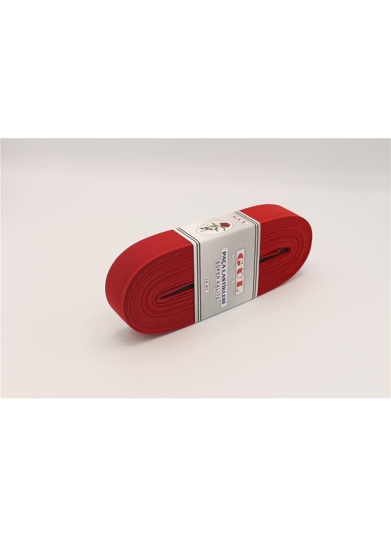 Gül - Rose Colored Elastic 3 cm - 10 mt Red - Image 1