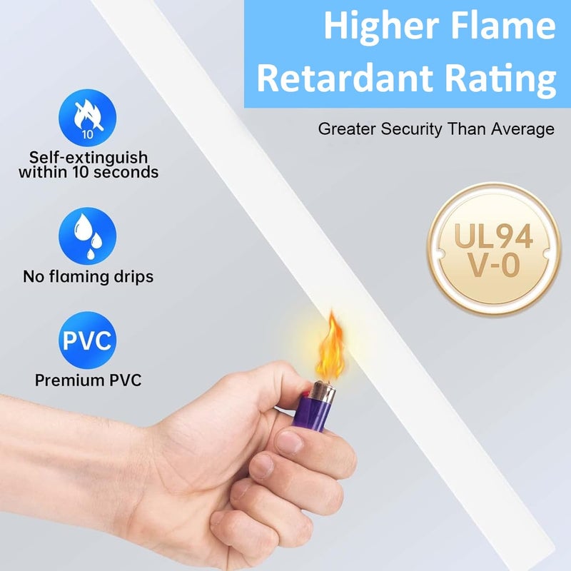 Serplex ® 6 قطع غطاء كابل بطول 15.7 بوصة، غطاء كابل متصل، غطاء كابل واحد للجدار، غطاء كابل منزلق، مخفي الأسلاك للتلفاز على الجدار، أغطية الأسلاك للكابلات - Image 3