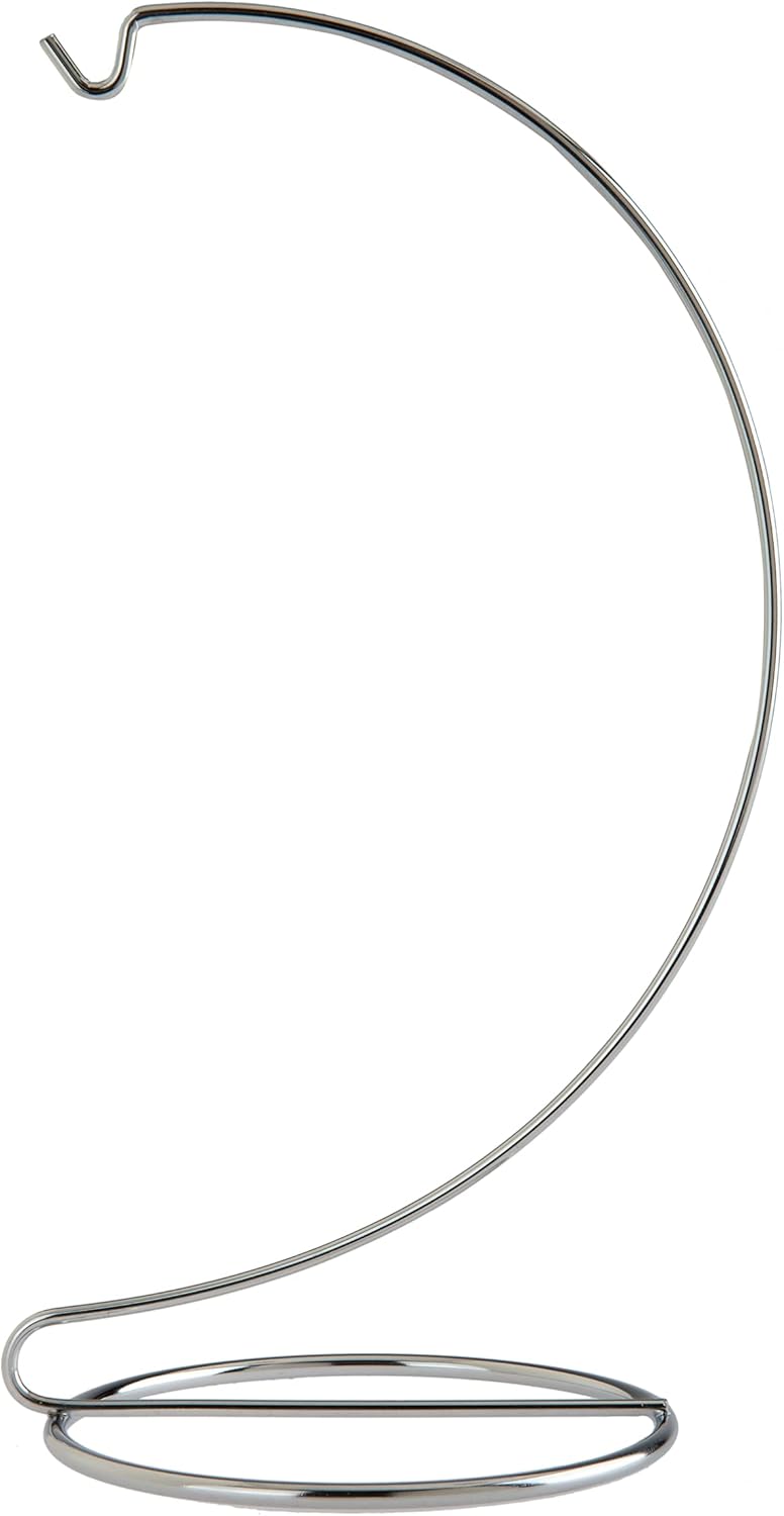 Creative Hobbies ® 10 Inch Tall Silver Chrome Wire Ornament Display Hanger Stands for Displaying Christmas Ornaments, Glass Terrariums | Pack of 6 Stands - Image 2
