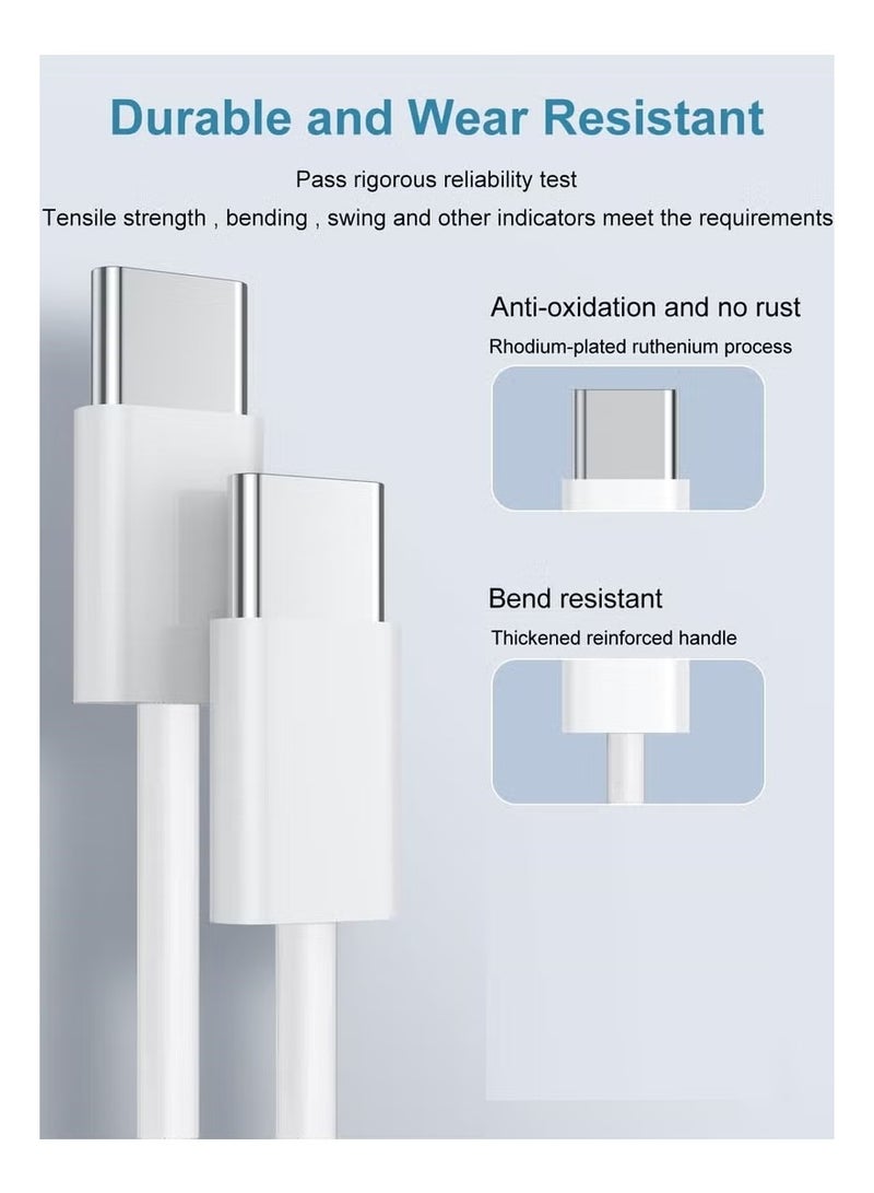 iPhone 16 Pro Max Charger With USB C Port 35 Watt with 1M iPhone Fast Charging Cord Type C to C for iPhone 15 Pro max/15 Pro/15 plus/15, Samsung S24 and all USB C mobiles / Tabs - Image 4