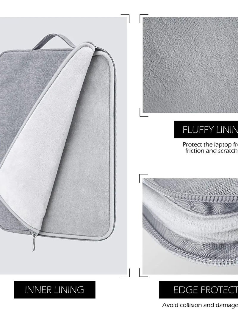 13.3 Inch Laptop Case Sleeve for Dell XPS 13 9310 9300 7390/ Latitude 7390, Lenovo Chromebook Flex 5, Acer Spin 5, HP Spectre x360/HP Pavilion 13/HP Envy 13, Asus ZenBook Notebook Carrying Bag(Grey)