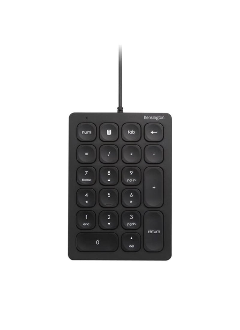 Kensington Kensington Wired Numeric Keypad with Plug & Play USB Connection, 21-Key Numpad with 4 Shortcut Keys for PC, Laptops and Other Devices (K79820WW) 