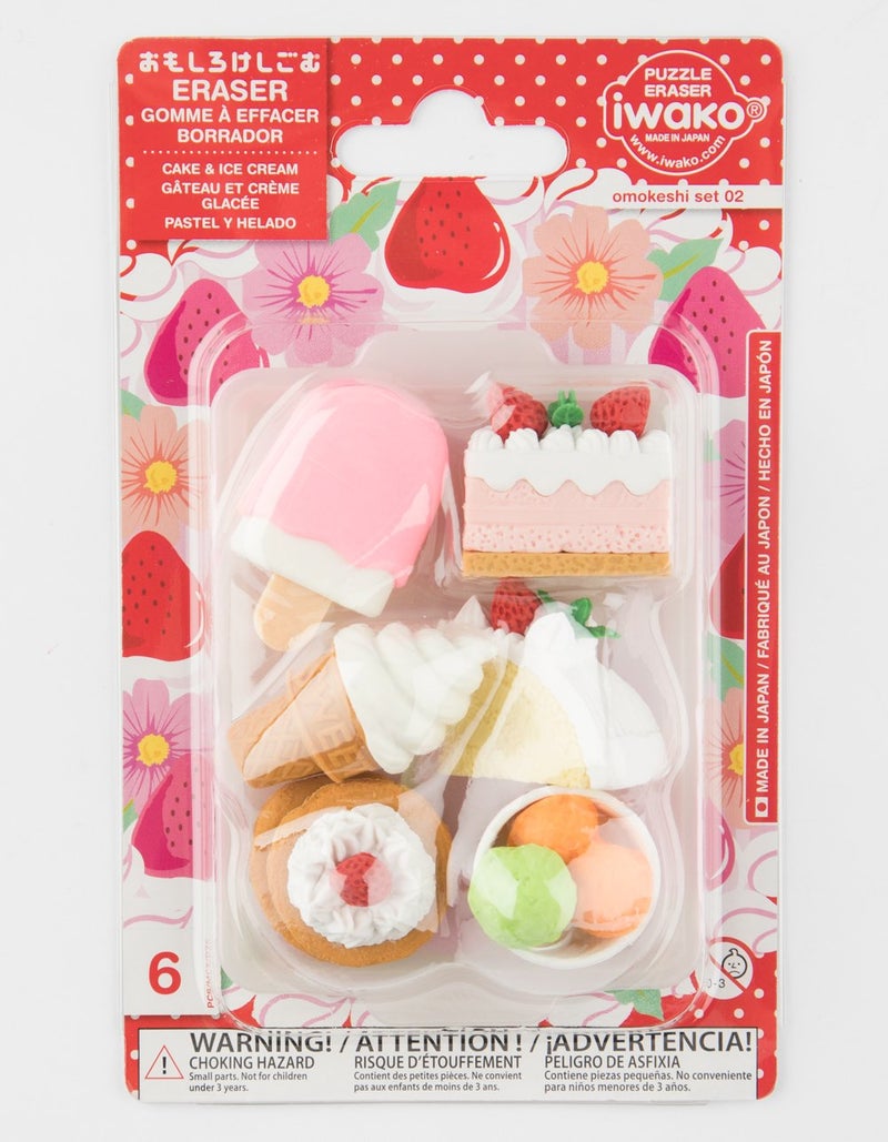 IWAKO Japanese Eraser Dessert Set Colors Vary - Image 3