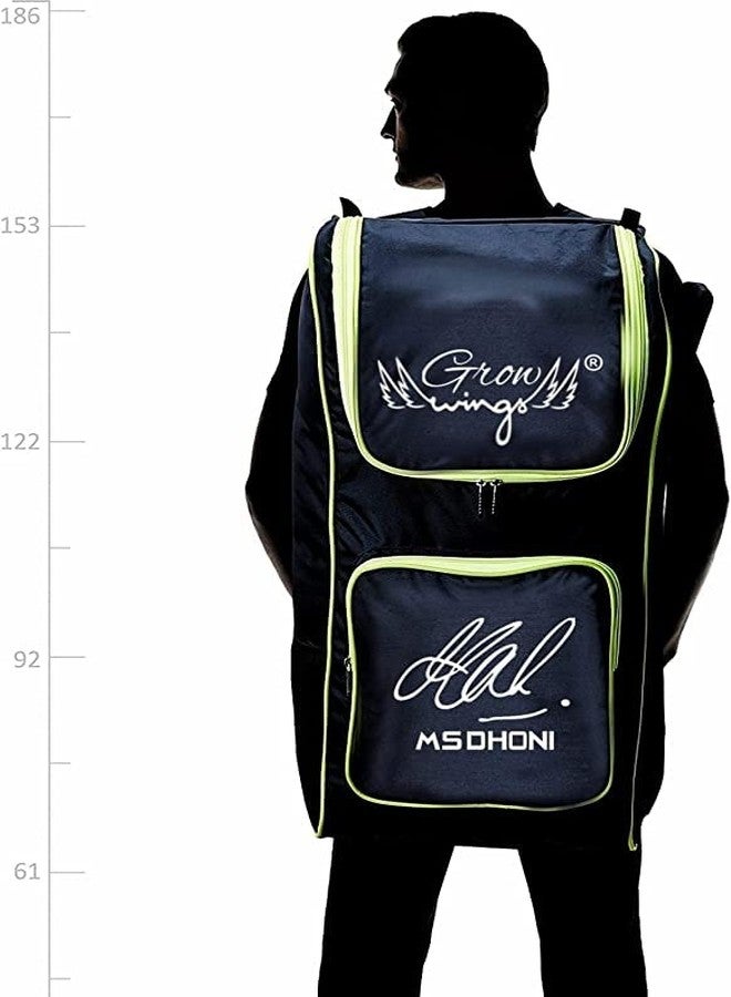 Grow wings Black Green Cricket Kit for Cricketer Unique Design Heavy Padded Kit Bag (L) - Image 3