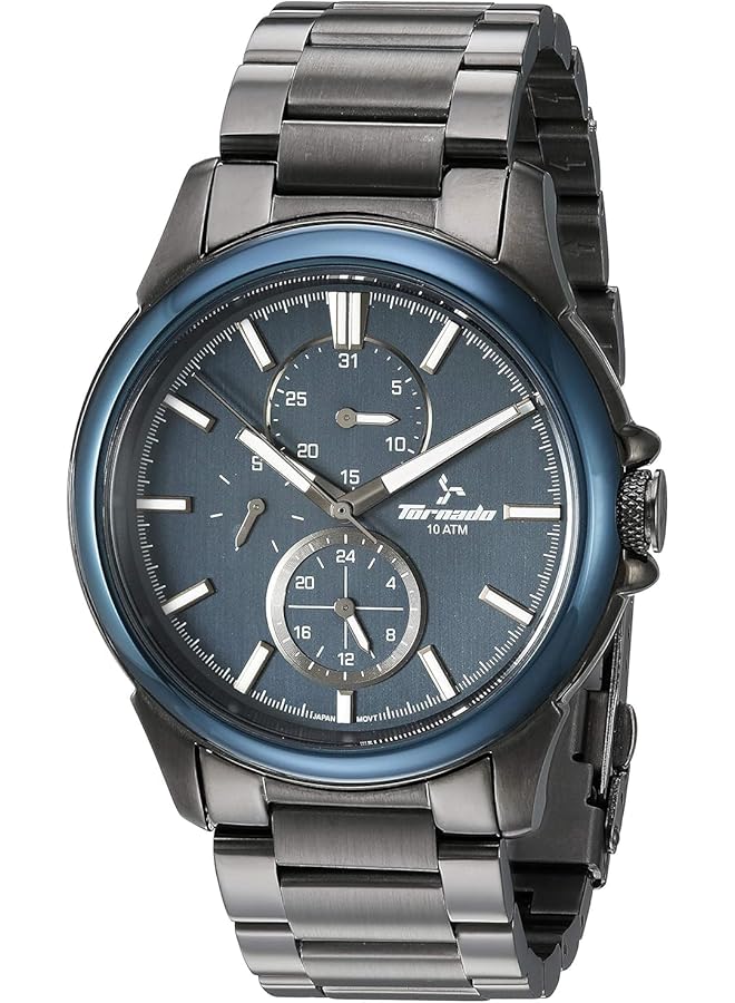 TORNADO T6107 Xbxl Men Multi Function Watch Blue Gun Metal - Image 1