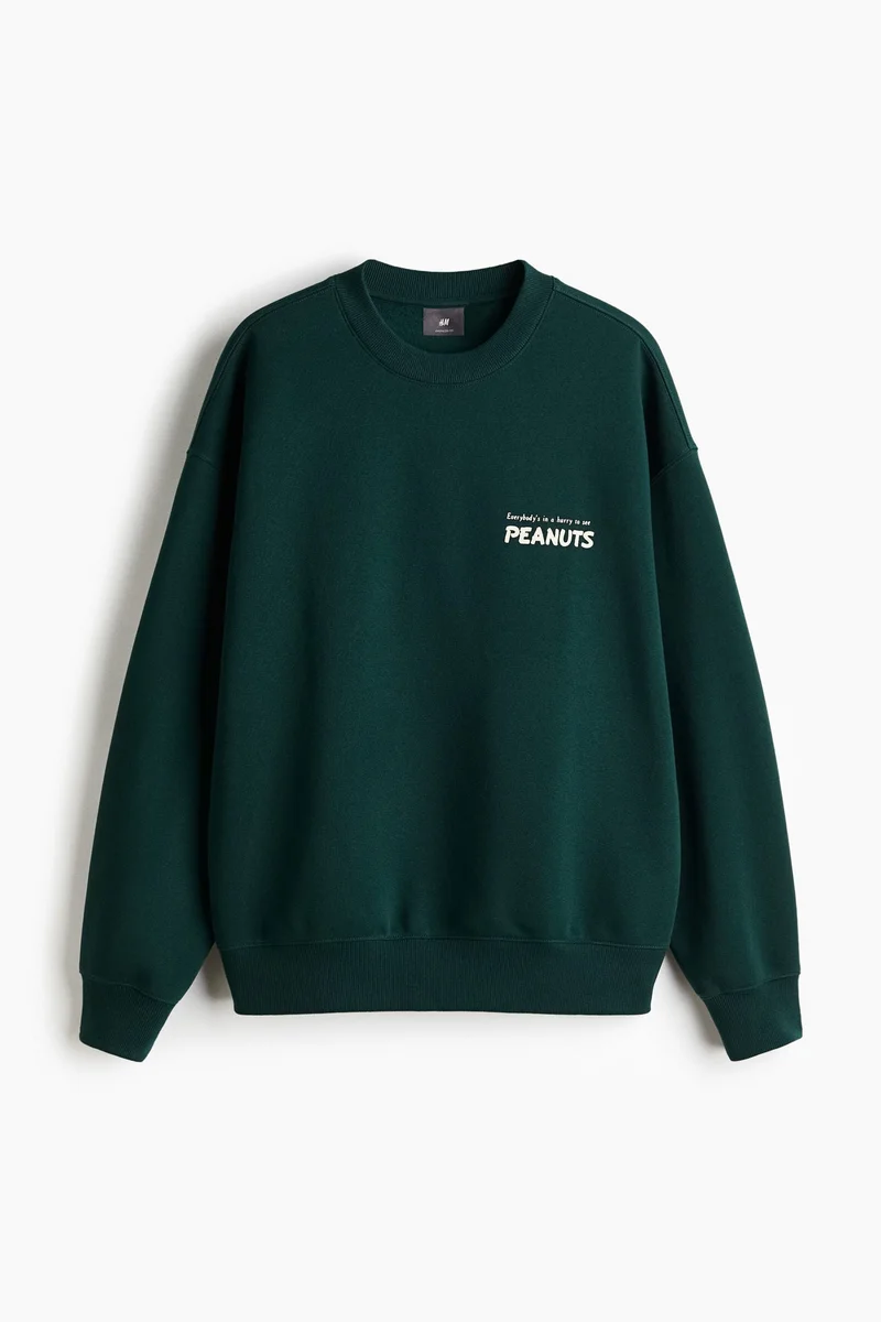 H&M Oversized Fit Printed sweatshirt