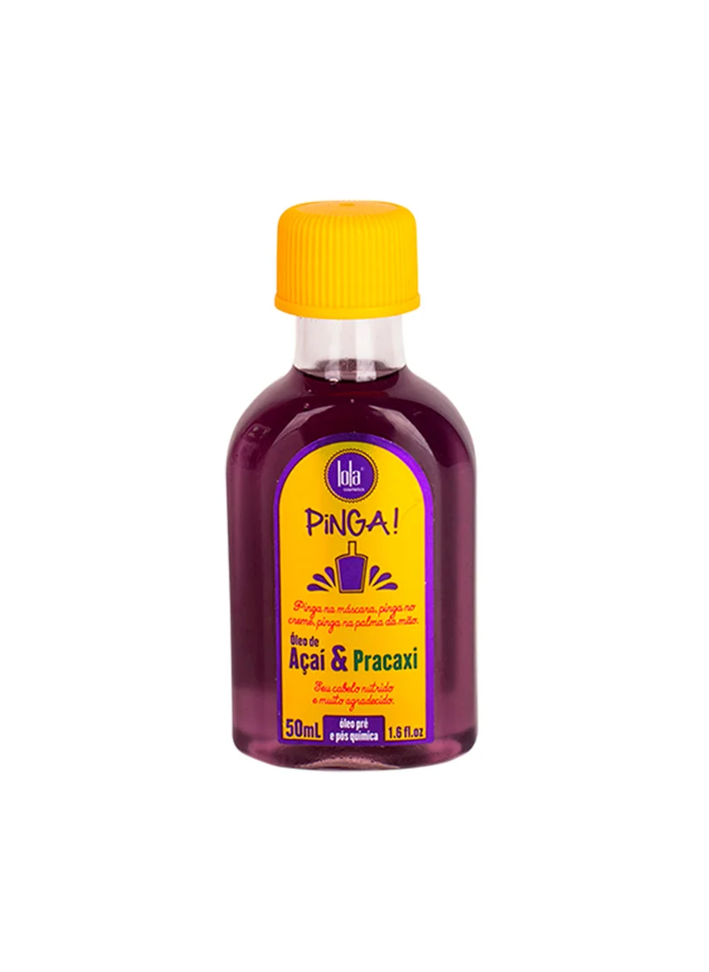 Lola from Rio Pinga Hair Oil For Frizz, Split Ends, Shine, and Thermal Protection - Acai & Pracaxi - 50ml