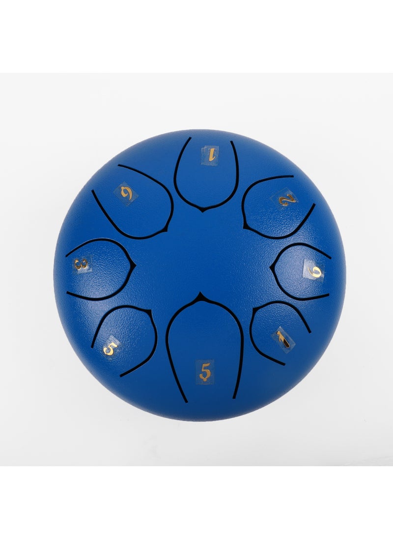 Generic 6-Inch 8-Tone Steel Tongue Drum Blue 