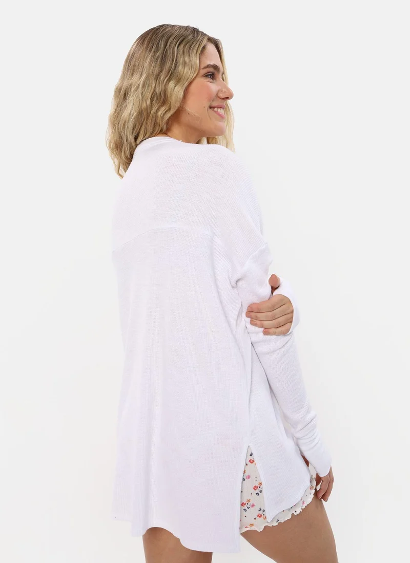 Aerie Button Detail T-shirt
