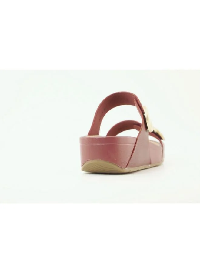 Zayna Red 221-364 Zayna Women's Slip-On Wedge Sandals 25ABT104 Red for Women | Best Price UAE