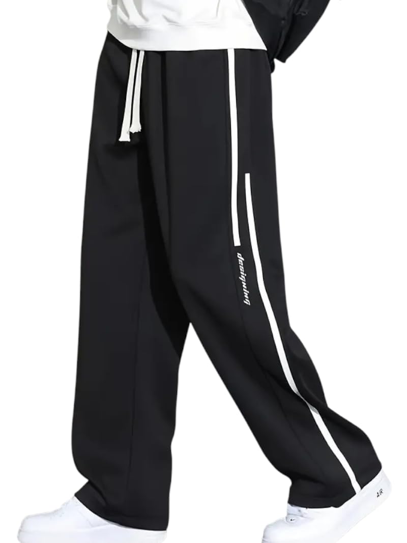JVX Track Pant for Men || Trackpants || Mens Track Pant || Trouser for Men || Casual Trouser (NJT-02-BLACK-30) - Image 1