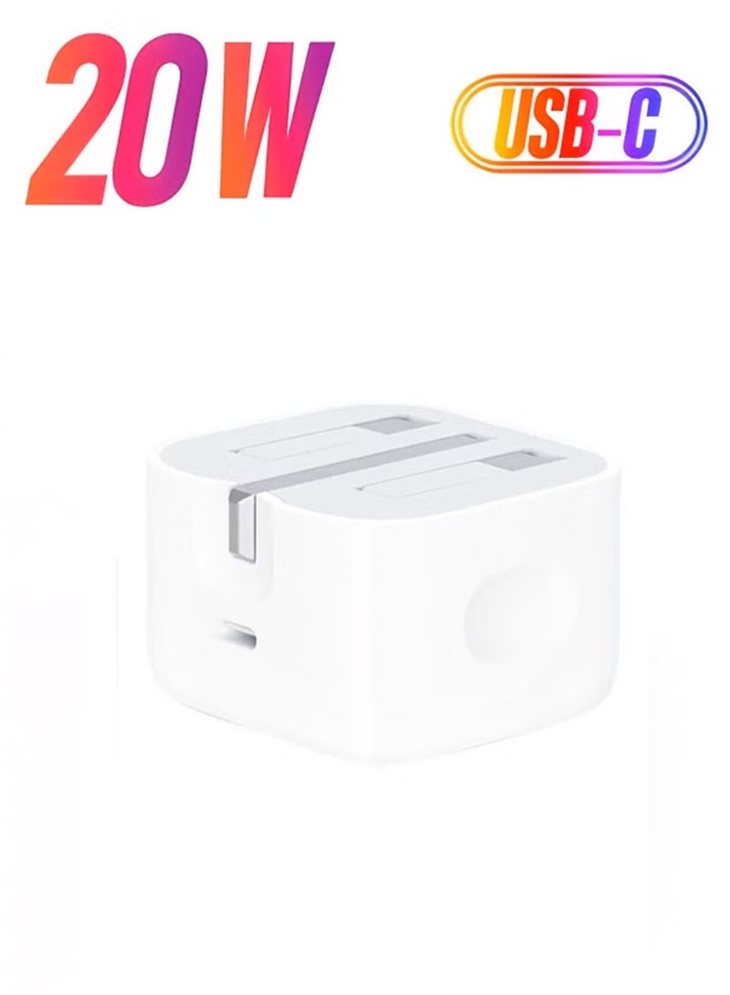 Triple plug power adapter and USB C port for 20W fast charging - Image 2