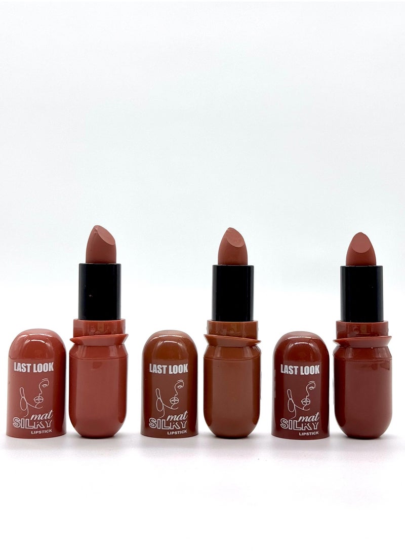 Last Look - Matte Silky Lipstick 6 Pcs - 6 Colors - Image 1
