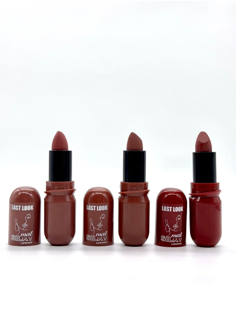 Last Look - Matte Silky Lipstick 6 Pcs - 6 Colors - Image 1