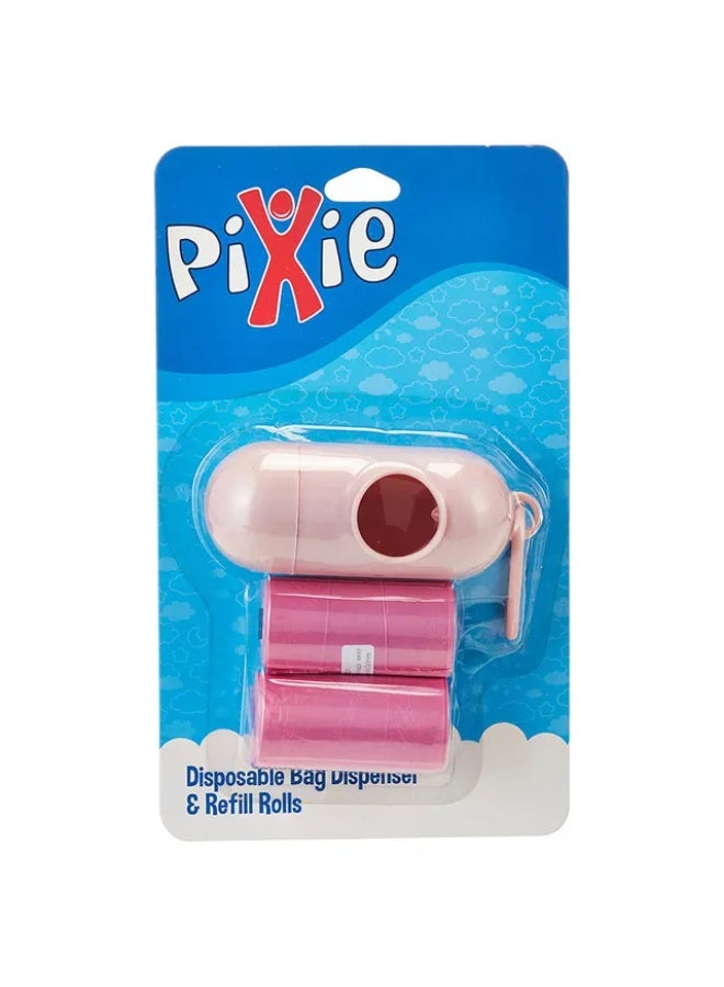 Pixie Disposable Dispenser Bag & Refill (Pink)