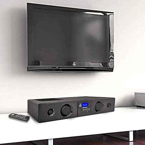 Pyle 3D Surround Bluetooth Soundbar - Sound System Bass Speakers Compatible to TV, USB, SD, FM Radio with 3.5mm AUX Input , Remote Control, For Home Theater - PSBV200BT,Black - Image 2