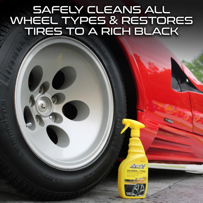 Formula 1 Wheel & Tire Cleaner - Removes Brake Dust and Dirt, Quickly Shines Rims & Tires, Safe for All Cars, Trucks, and Motorcycles (23 oz) - Image 3