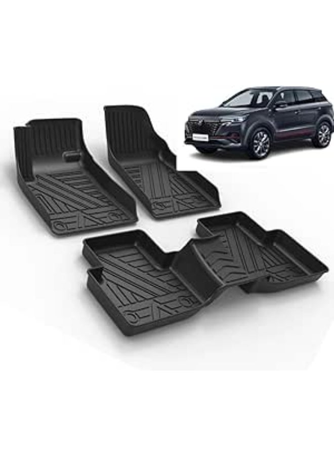 TPE Black Floor Mat, 8.25 inches, Compatible with Changan CS55 - Image 1