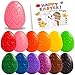 VKTEN EggShaped Toddler Crayons 12 Colors NonToxic Washable Crayons for Kids with Easter Coloring Book Perfect Easter Basket Stuffers for Babies Toddler - Image 2