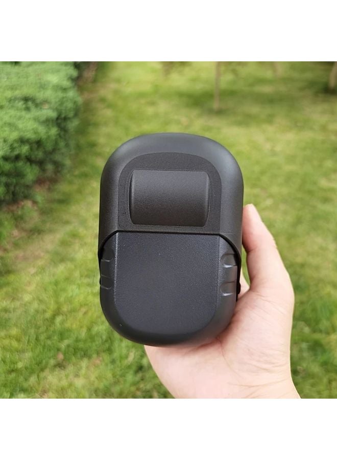 صندوق مفاتيح أسود مثبت على الحائط مع قفل قابل لإعادة الضبط برمز مكون من 4 أرقام للمنزل والمرآب والسيارة - Image 1