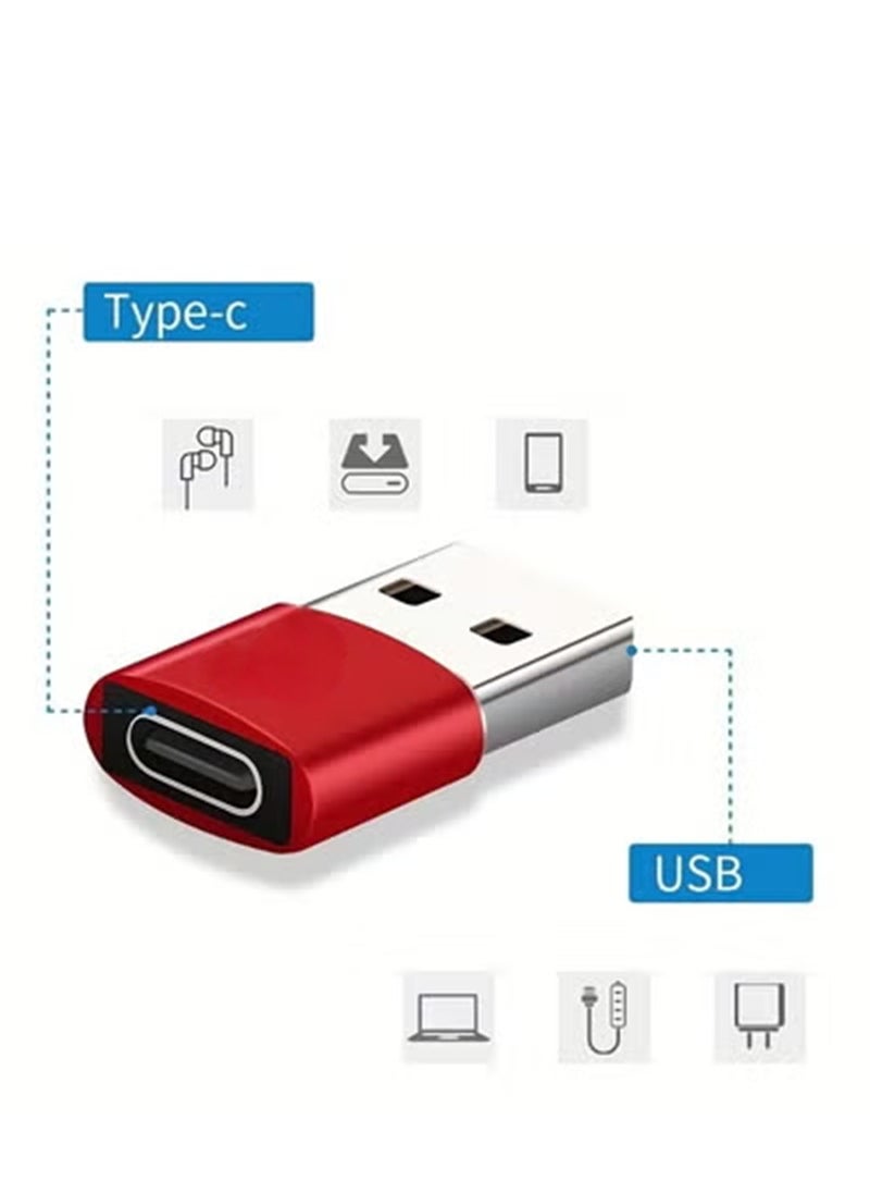 2pcs High-Speed USB C 3.1 Type C To USB 3.0 Adapter - Fast Charging & Data Sync For Mobile Phones