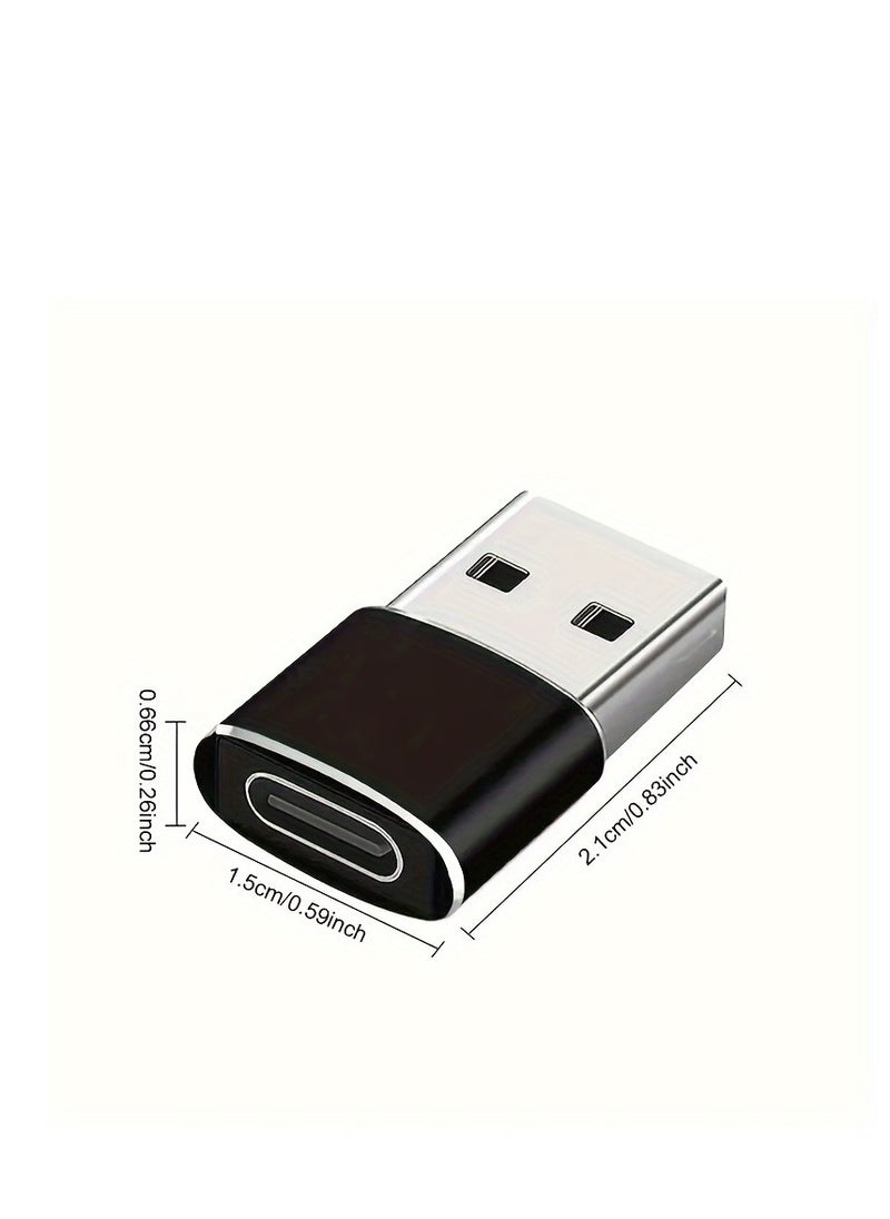 2pcs High-Speed USB C 3.1 Type C To USB 3.0 Adapter - Fast Charging & Data Sync For Mobile Phones