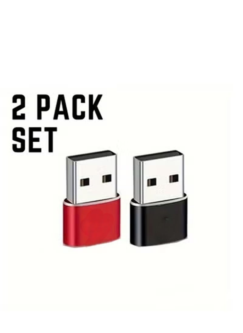 2pcs High-Speed USB C 3.1 Type C To USB 3.0 Adapter - Fast Charging & Data Sync For Mobile Phones